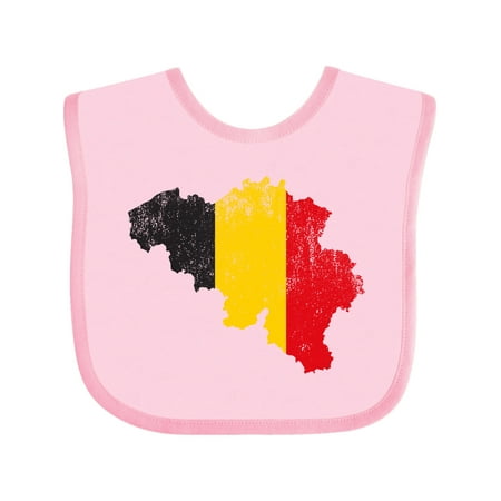 

Inktastic Belgian Map Flag Gift Baby Boy or Baby Girl Bib