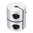 thumbnail image 1 of Uxcell Raccord d'Arbre 5 à 8mm(ID) 30mm(L) Connecteur d'Arbre en Alliage d'Aluminium Joint Rigide Accessoires de Moteur, 1 of 6