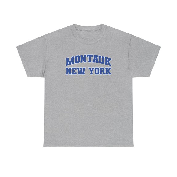 Montauk New York NY Shirt Gifts Tshirt Crew Neck Short Sleeve