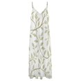 thumbnail image 6 of Elegant Olive Leaf Pattern Sleeveless Dress Dresses Women Summer Women's Summer Clothing, 6 of 9
