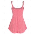 thumbnail image 2 of Tank Top de Túnica de Talla Extra con Aplicación de Panel Rosegal  Camisetas sin mangas de talla grande, 2 of 5