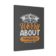 thumbnail image 2 of Scripture Walls Do Not Worry Matthew 6:34 Orange Bible Verse Canvas Christian Wall Art Ready to Hang Unframed, 2 of 18