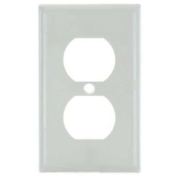 SUNLITE 1 Gang Duplex Receptacle Plate White Color E211W