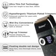 thumbnail image 4 of Kemei Foil Professional Electric Shaver for Men Razor with Bald Trimmer Cordless Shavers Rechargeble LED Display 2 in 1, 4 of 7