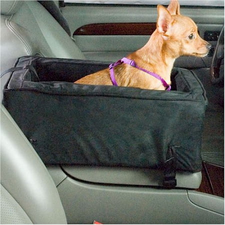 Luxury Console Dog Car Seat - Small/Buckskin/Java