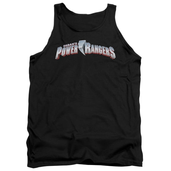 Power Rangers Men's  New Logo Mens Tank Black