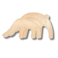 thumbnail image 2 of Unfinished Wood Etched Anteater Shape | Paint By Line Crafts 12" / 1/4", 2 of 2
