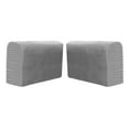 thumbnail image 2 of Sofa Armrest Cover Polyester Stretch Armchair Slip Cover Non-Slip Arm light gray, 2 of 8