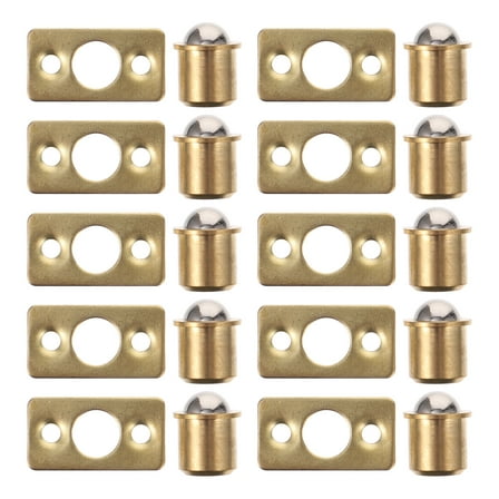 Golden Copper Ball Catch Latch for Door Spring Loaded Invisible Door Hardware 10 Pieces