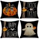 thumbnail image 4 of Halloween Cushion Cover Happy Halloween Decor For Home Ghost Pumpkin Spider Pillowcase Horror Party Supplies Trick Or Treat, 4 of 4