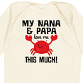 thumbnail image 4 of Inktastic Nana and Papa Love Me Grandson Boys or Girls Long Sleeve Baby Bodysuit, 4 of 5