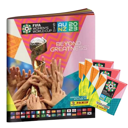 Panini FIFA Women's World Cup 2023 Album + 25 Packs (125 Stickers)