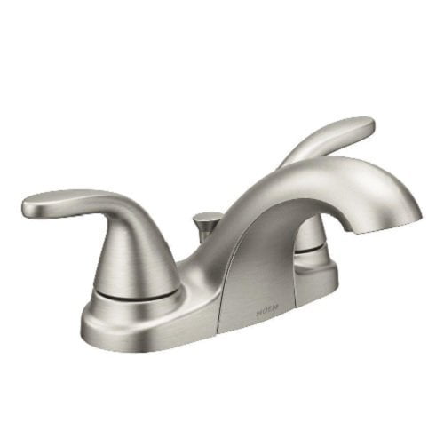 Moen 84603SRN Adler 4 in. Centerset 2-Handle Low-Arc ...