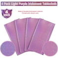 thumbnail image 4 of LAICAIW 4 Pack Iridescent Light Purple Plastic Tablecloths Shiny Disposable Laser Rectangle Table Covers Holographic Foil Tablecloth Iridescent Party Decoration Birthday Bridal Wedding Christmas 54, 4 of 7