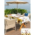thumbnail image 5 of Outdoor Tablecloth with Umbrella Hole for Patio/Picnic/Party/Camping, Pig Sunflower Western Waterproof Table Cloth Rectangle Table Cover Washable, Farmhouse Daisy Garden Floral (54"x 80"), 5 of 8