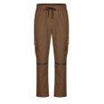 thumbnail image 4 of Inleife Mens Pants Clearance Men's Casual Multiple Pockets Outdoor Straight Type Fitness Pants Cargo Pants Trousers Coffee XXXL, 4 of 6