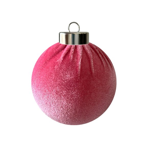 QLUEWX 3.15 Inch Velvet Christmas Ball Ornaments, Fabric Wrapped Hanging Xmas Balls for Christmas Tree Garland Holiday Home Decoration