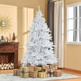 thumbnail image 2 of HOMCOM 7FT Artificial Christmas Tree Holiday Xmas Tree for Home Party White, 2 of 10