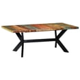 thumbnail image 1 of vidaXL Dining Table 200x100x75 cm Solid Reclaimed Wood, 1 of 5