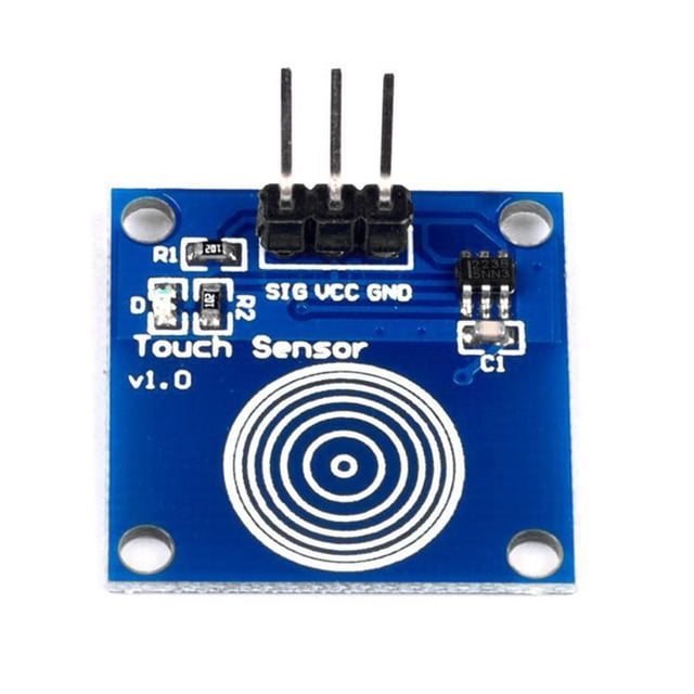 Módulo de sensor digital TTP223 Módulo de botón de interruptor táctil capacitivo 2-5.5V DC