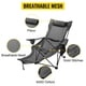 thumbnail image 2 of Silla de Campo plegable VEVOR Reclinable con Reposapiés Tumbona de Playa gris, 2 of 9