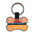 thumbnail image 2 of Placas de identificación personalizadas para mascotas: placas de identificación silenciosas de silicona ligera con grabado permanente para collar., 2 of 6