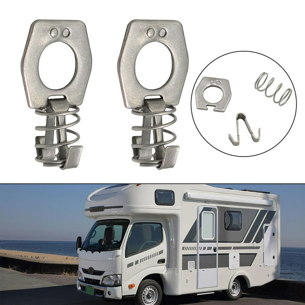 Geege 2Pcs RV Door Latch Lock Fastener Trailer Water Heater Cover Cam