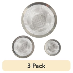 Mainstays Stainless Steel Mesh Drain Strainers, 3-Pack