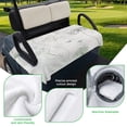 thumbnail image 5 of Golf Cart Seat Covers for 2 Seater,Dandelion Green Botanical Microfiber Cart Seat Towel Blanket,Vintage Watercolor Floral Absorbent Breathable Non Slip Bench Seats Protector for Golf Course 51"x31", 5 of 9