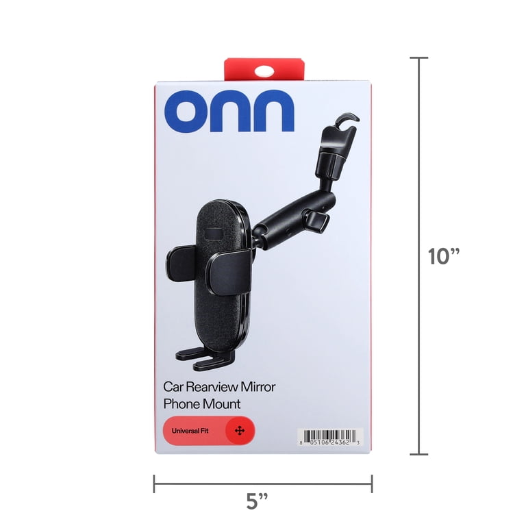onn Car Rearview Mirror Universal Phone Mount photo 5