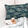 thumbnail image 4 of KLL Fish Style Pillow Covers Envelope Closure,Super Soft and Cozy Fuzzy Fleece Pillow Case Cover (No pillow core） 20"x30", 4 of 5