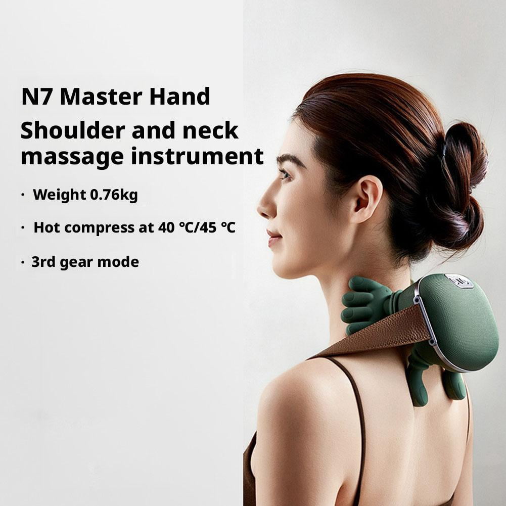 Shoulder and Neck Massager, Electric Cervical Massager with Hands, Multifunctional Cordless Neckmassager with Fingers