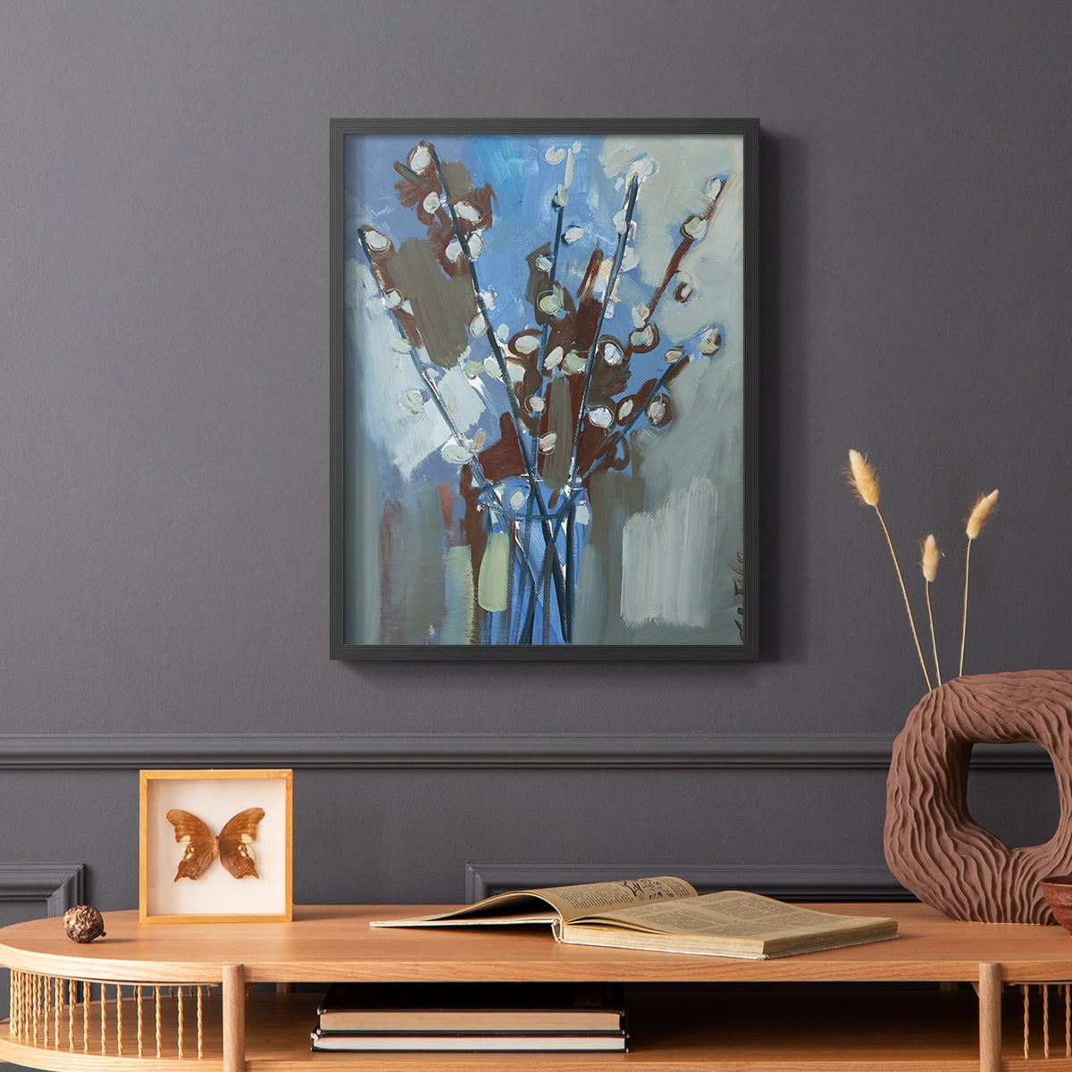 Winter Willow I Framed Print - Solid Wood in Single Picture Frame Solid Wood 2 Framed Print