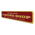 thumbnail image 4 of Fishing Shop Novelty Decor, Metal Wall Sign - 4x18 Inches, 4 of 4
