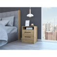 thumbnail image 3 of TUHOME Eter Nightstand  Engineered Wood Nightstands in  Beige, 3 of 7
