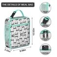 thumbnail image 3 of Giant Panda Insulated Lunch Box Student Reusable Lunch Bag with Front Pocket Lunch Box Containers School Hiking, 3 of 6