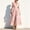 Pink, variant on KLHDSF Dresses For Women Deep V-Neck Short Sleeve Fit And Flare Causal Floral Summer Dress Light Purple L