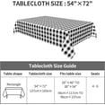 thumbnail image 2 of Rectangle Tablecloth 60x84 Inch, White Black Buffalo Check Plaid Rectangular Table Cloth Breathable Table Cloths Outdoor Tablecloth for Restaurant, Picnic, Indoor and Outdoor Dining, 2 of 8