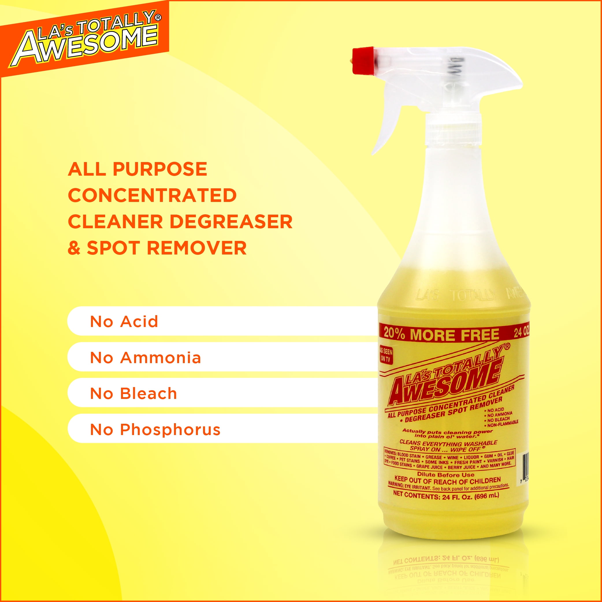 LA's Totally Awesome All Purpose Cleaner & Degreaser, Original, 32 fl oz