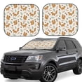 thumbnail image 6 of Kdxio Squirrel And Leaves Print 2-Piece Sun Shade Front Windshield - Foldable Car Front Window Sunshades for Most Sedans SUV Truck, 6 of 6