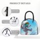 thumbnail image 4 of Balery Astronaut Tropical Dolphin Bolsa de Almuerzo para Mujeres, Caja de Almuerzo, Bolsa de Almuerzo Pequeña Impermeable, Tote de Almuerzo Reutilizable con Gran Capacidad, 4 of 6