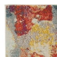 thumbnail image 5 of SAFAVIEH Phoenix Seamus Colorful Abstract Runner Rug, Blue/Orange, 2'3" x 8', 5 of 7