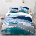 thumbnail image 4 of 2024 Snow Mountain Duvet Cover Clouds Hill Scenery Glacier Natural Beauty Print Bedding Set King Ocean Quilt Cover With Pillowcases, 4 of 7