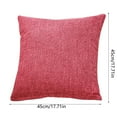 thumbnail image 3 of Outdoor Waterproof Pillow Covers 18x18 Inch Square Decorative Throw Cushion Cases for Patio Balcony Tent Sofa Polyester Solid Farmhouse Style Accent Pillows, 3 of 4