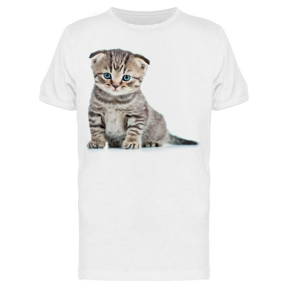 Tender Cat Possing T-Shirt Men -Image by Shutterstock Men T-Shirt, Male x-Large