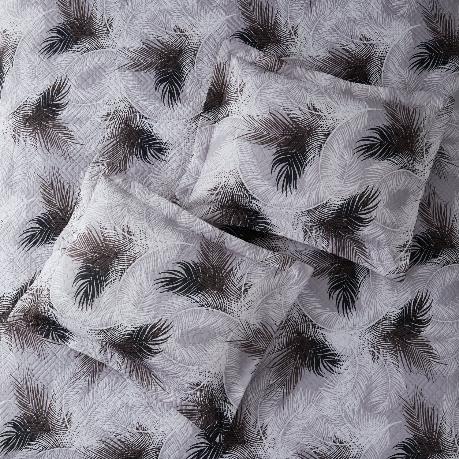 Clara Clark Quilt Set Queen Bedspread, 7-Piece Leaf Pattern Lightweight Bedding Set