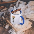 thumbnail image 5 of 3dRose, Redoute Vintage Watercolor Floral Peruvian Lily Alstroemeria Pelegrina, 11oz Two-Tone Blue Mug, 5 of 7