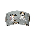 thumbnail image 2 of Kdxio Funny Beagle Active Dog Print Sun Visor Hat Golf Visor Adjustable Velcro Outdoor Sports Cap For Men Women, 2 of 7