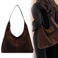 thumbnail image 1 of Vintage Senior Tote Bag Simple And Versatile Texture Shoulder Bag Large Capacity Fashion Lazy Armpit Bag Lazy Tote Bag Tote Bag Drop Bag Tote Bag,Brown Shoulder Bag, 1 of 8