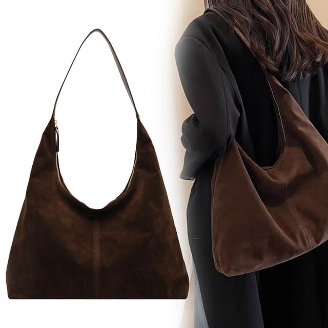 Vintage Senior Tote Bag Simple And Versatile Texture Shoulder Bag Large Capacity Fashion Lazy Armpit Bag Lazy Tote Bag Tote Bag Drop Bag Tote Bag,Brown Shoulder Bag